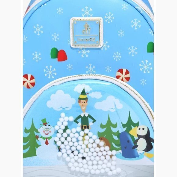 Loungefly Elf‎ Buddy's Snowball Fight & Sweets Mini Backpack - Picture 5 of 5